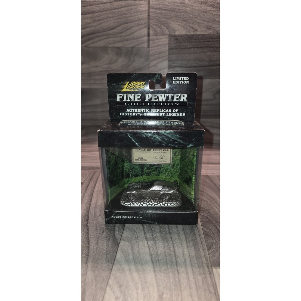 Johnny Lightning 1999 JUNGLE JIM FUNNY CAR PEWTER COLLECTION Limited Edition